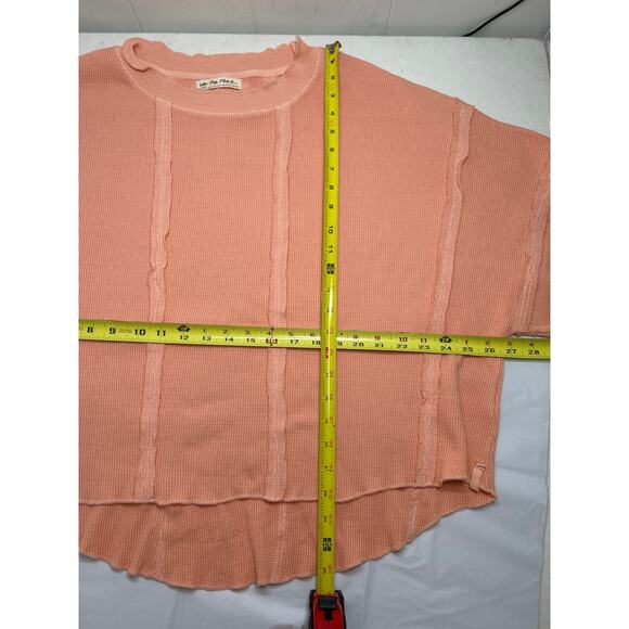 Free People We the Free Size Large Ellie Thermal Waffle Knit Top - Picture 5 of 7